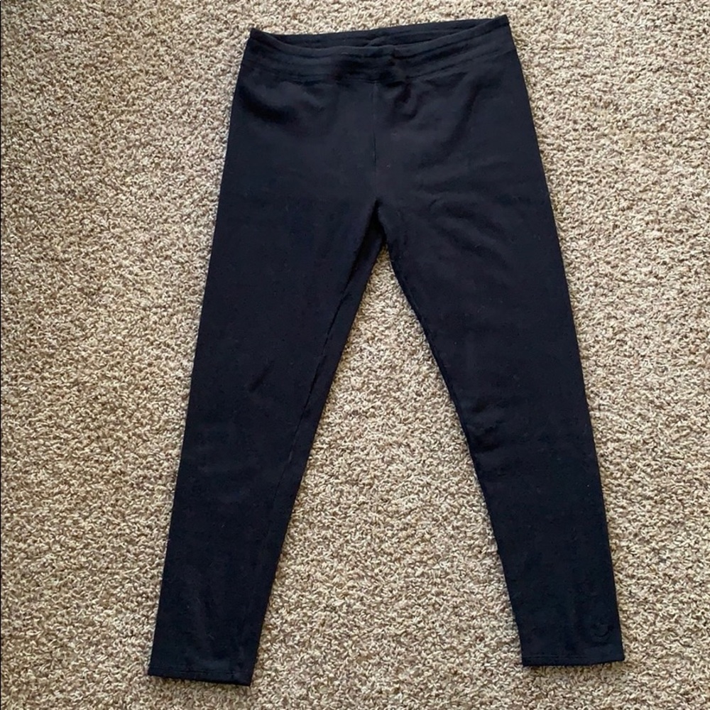 Black fleece leggings